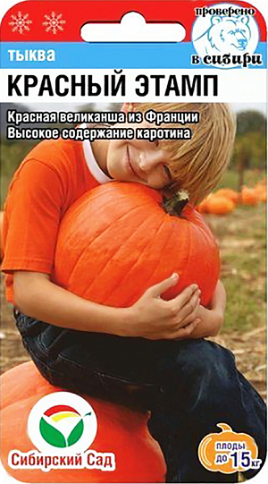 Семена Тыква Красный Этамп