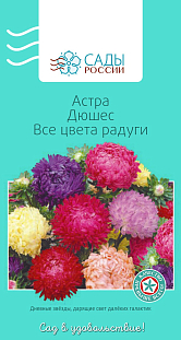 Семена Астра Дюшес Все цвета радуги