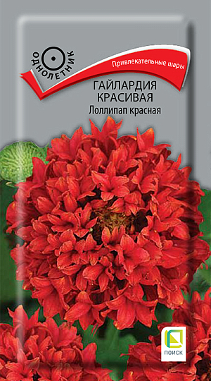 Семена Гайлардия Лоллипап Красная 

Привлекательные шары. Растение раскидистое, опушенное мягкими волосками, высотой 30-35 см. Соцветия махровые, шаровидные до 6-7 см в диаметре, на длинных цветоносах. Окраска красная. Цветет обильно с июля по ноябрь. Используют для групп, рабаток, миксбордеров и срезки.