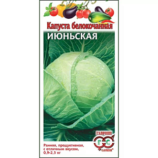 Семена Капуста белокочанная Июньская