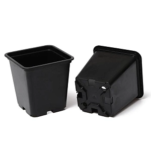 Горшок технический квадрат 1л 11x11 h11