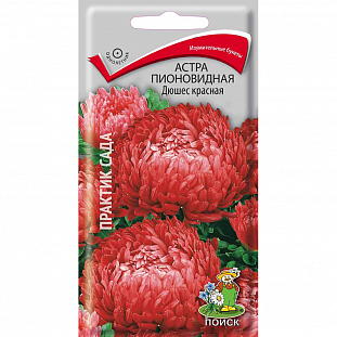 Семена Астра (однолетняя) пионовидная Дюшес красная