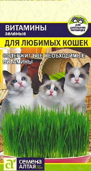 Семена Зеленые Витамины для любимых Кошек