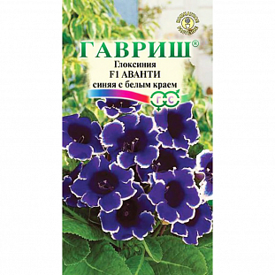 Семена Глоксиния Аванти синяя с белым краем F1