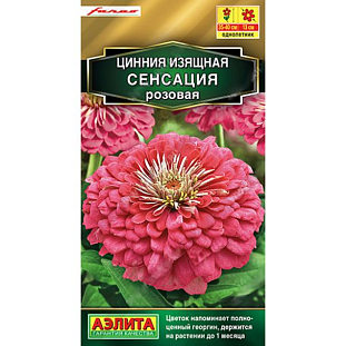 Семена Цинния Сенсация розовая