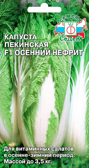Семена Капуста пекинская Осенний нефрит F1
