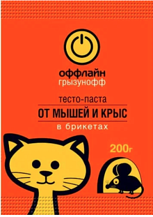 Грызунофф тесто брикет 200г Грызунофф тесто брикет 200г