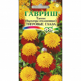 Бархатцы Тигровые глаза отклоненные
