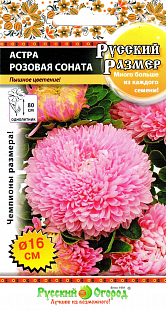 Семена Астра Русский размер Розовая соната