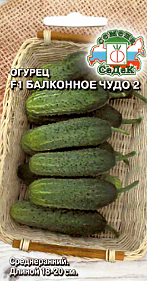 Семена Огурец Балконное чудо 2 F1