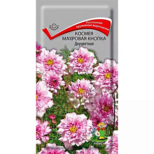 Семена Космея Махровая кнопка Двуцветная (ЦВ) ("1) 0,1гр