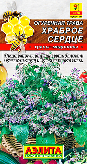 Семена Огуречная трава Храброе сердце
