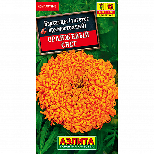 Семена Бархатцы Оранжевый снег прямостоячие