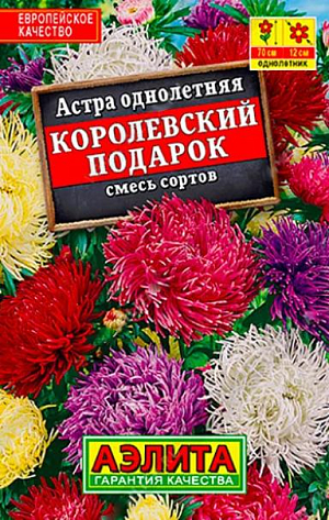 Семена&nbsp;Астра Королевский подарок смесь. Одними из самых впечатляющих астр общепризнанно являются коготковые. Они обладают крупными, элегантными густомахровыми соцветиями и продолжительным цветением. Дают отличную срезку.