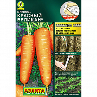 Семена Морковь Красный великан