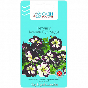 Семена Петуния Канкан Бургунди крупноцветковая