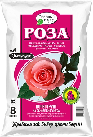 БиоТек Почвогрунт на основе биогумуса Роза 8л
